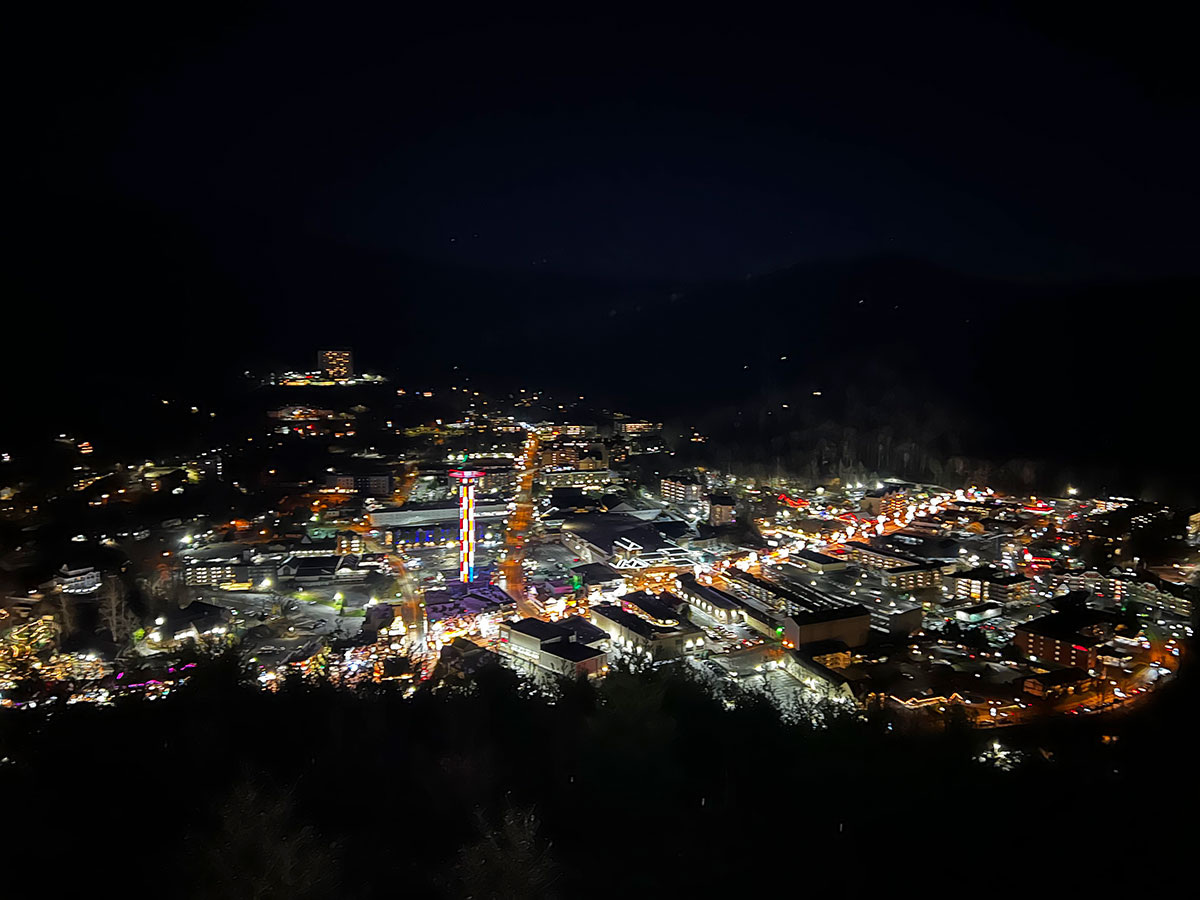 Gatlinburg at night