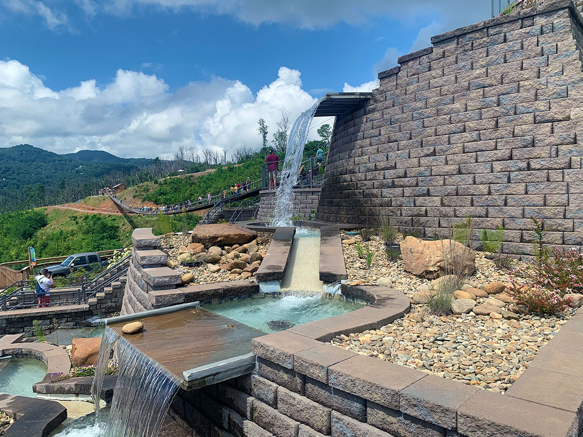 SkyPark fountain