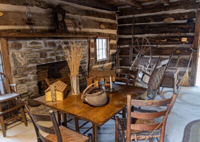 Inside Mary Ogle cabin